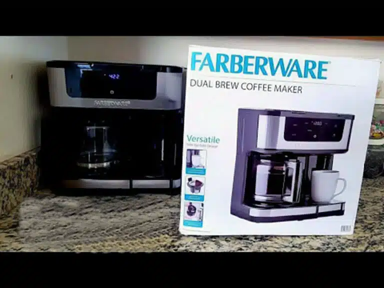 Farberware Dual Brew Coffee Maker Troubleshooting