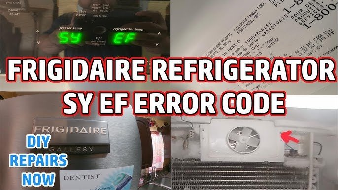 Frigidaire Refrigerator Error Code Sy Ef