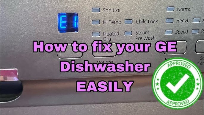 Ge Profile Dishwasher E1 Error Code