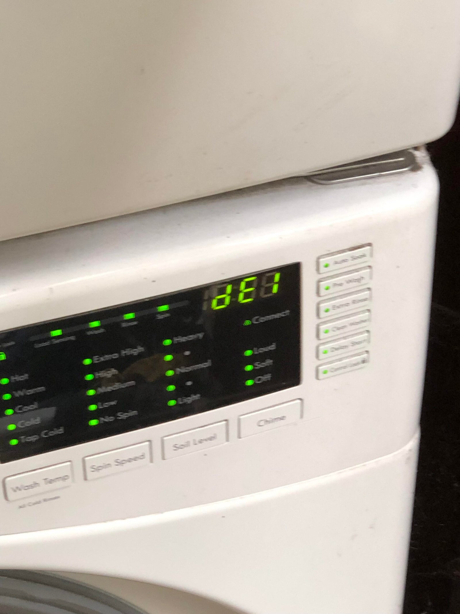 Kenmore Washer Code De1