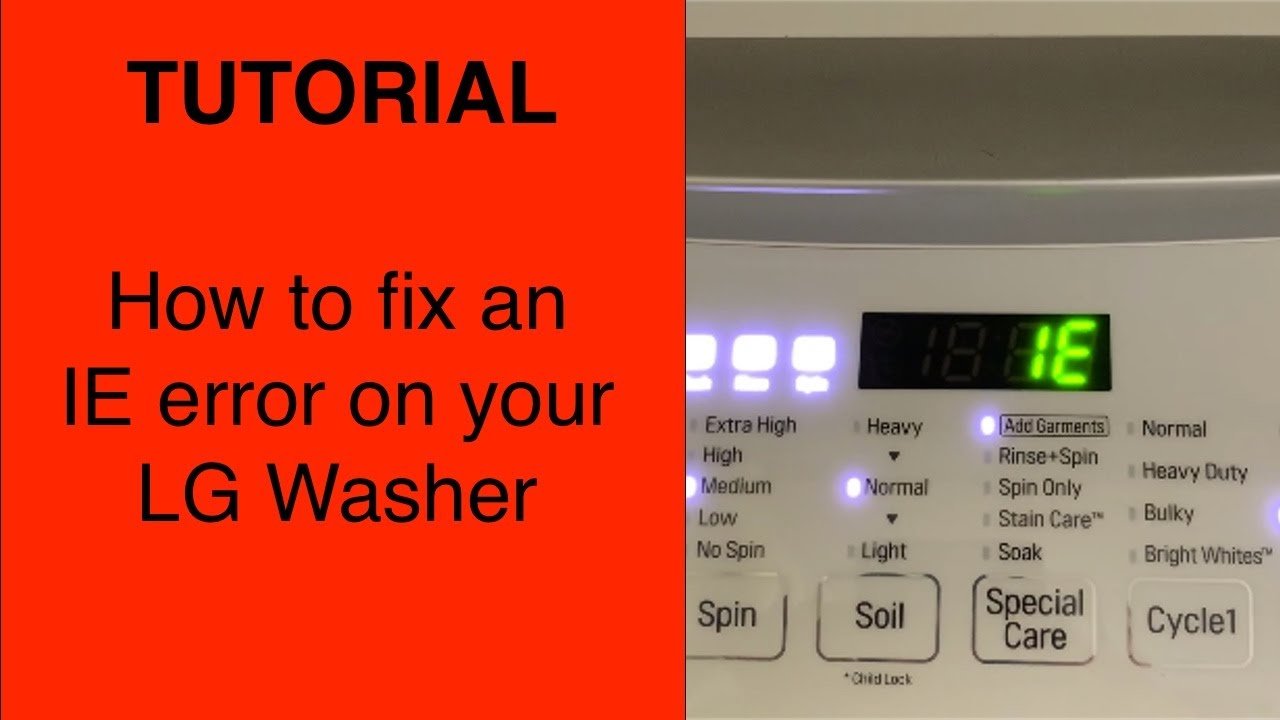 Lg Washer Code Ie