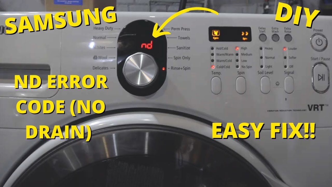 Samsung Washer Code Nd