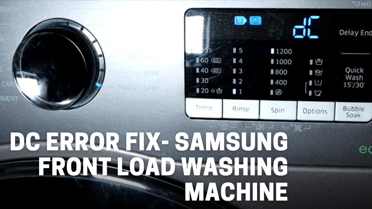 Samsung Washer Dc Error Code It