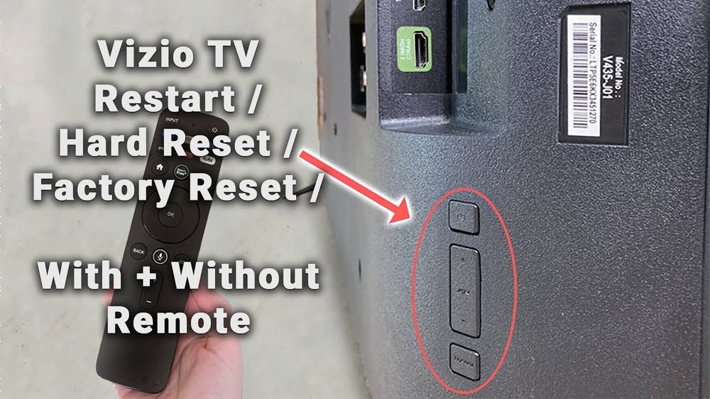 How to Reset Vizio Tv Without Remote